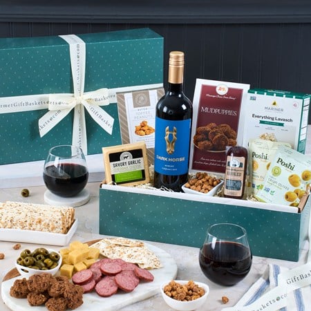 Classic Red Wine Gift Basket