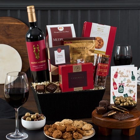 Red Wine & Dark Chocolate Gift Basket