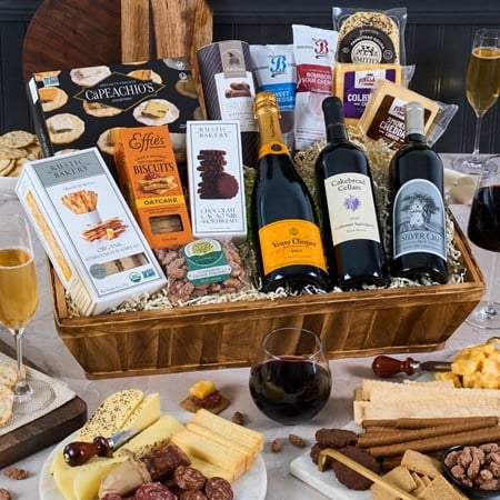 Wine and Champagne Trio Basket