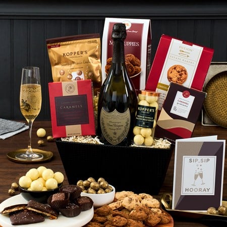 Champagne & Truffles Gift Basket - Dom Perignon
