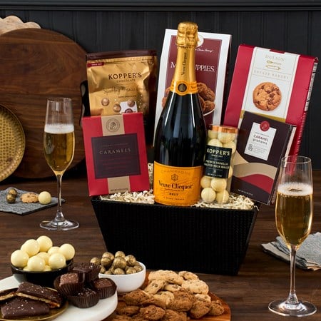 Champagne & Truffles Gift Basket - Veuve