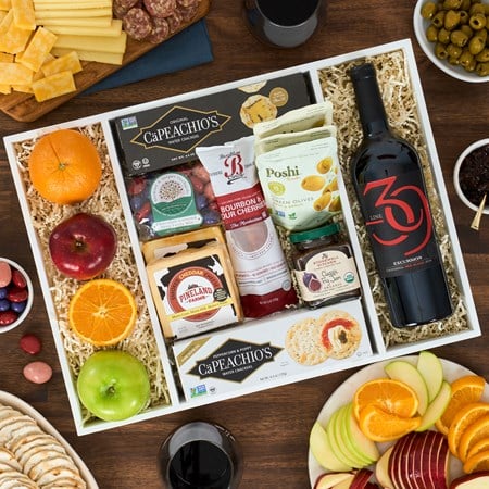 Charcuterie and Wine Gift Crate