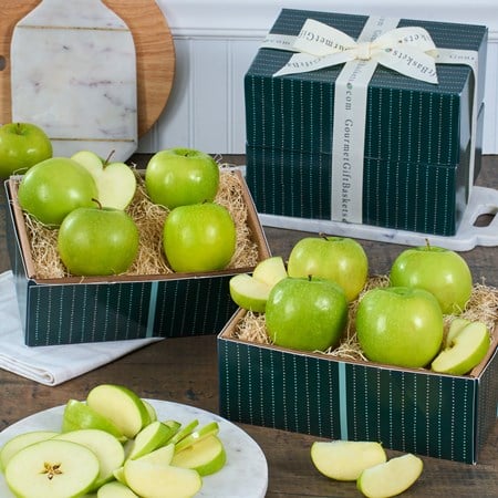Crunchy and Crisp Green Apples Fruit Gift Tower