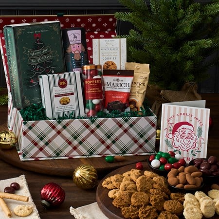 Gourmet Holiday Snacks and Chocolate Gift Box