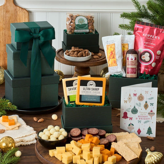 Holiday Meat & Cheese Tower