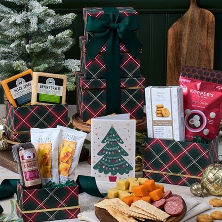 Holiday Meat & Cheese Tower