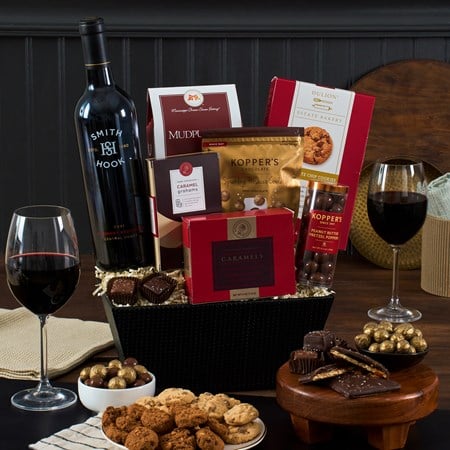 Red Wine & Dark Chocolate Gift Basket - Smith & Hook