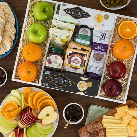 Seasonal Fruit and Charcuterie Gift Crate